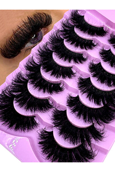 Choice1 7pairs-LD04 7 Pairs 3D Faux Mink False Eyelashes Natural Messy Eyelas...