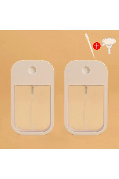 Choice10 زجاجة عطر بلاستيكية سعة 45 مل (قطعتان) - زجاجة رذاذ ماء لليدين (أبيض...