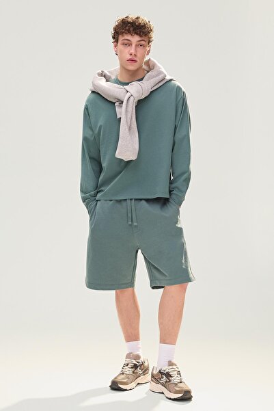 Bershka Basic pamuklu bermuda