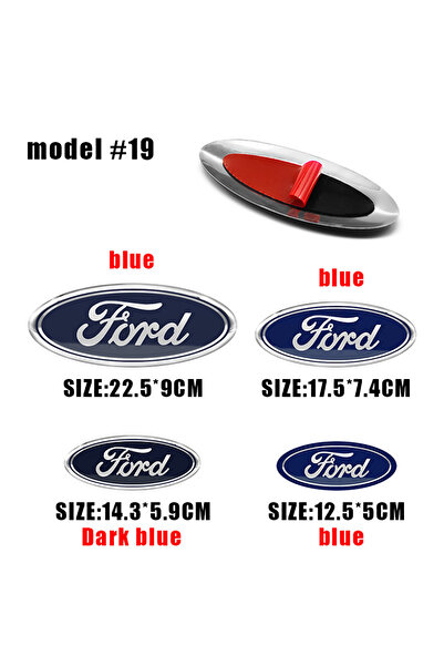 Choice5 شعار شبكة أمامية وشعار صندوق خلفي لسيارة فورد موديل 19، مقاس 14.3 × 5...