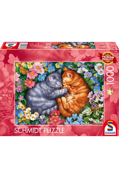 Schmidt Spiele Sleeping Velvet Paws, Puzzle 1000 pieces