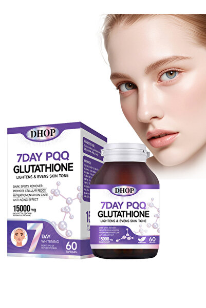 DHOP جلوتاثيون 7 أيام PQQ - مزيل فعال للبقع الداكنة والكلف وندبات حب الشباب، ...