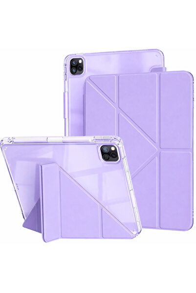 UnDePlus iPad Pro 11 1St 2. 3. 4. Nesil Case Mika Trifolding with Full Transp...