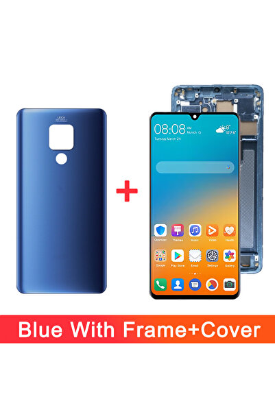 Choice5 غطاء إطار أزرق لشاشة OLED مقاس 7.2 بوصة لهاتف هواوي ميت 20 إكس، متواف...