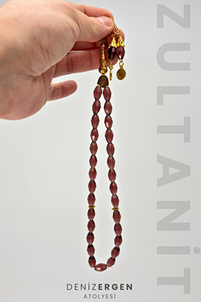 DENİZ ERGEN Zultanit Tesbih Renk Değiştiren 33lü 8 x 12 Sultan Taşı Sultanit ...