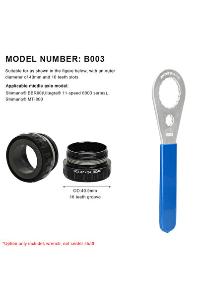 choice2 BB03 RIDERACE Bicycle Bottom Bracket Wrench Removal Tool Bike BB Remo...
