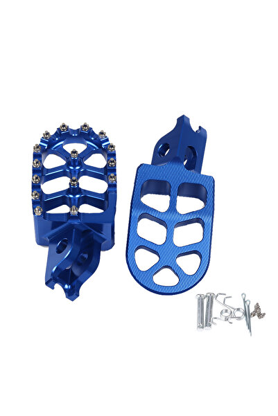 Choice1 مساند أقدام زرقاء للدراجات النارية، دواسات، مناسبة لهوندا CR125 CR250...