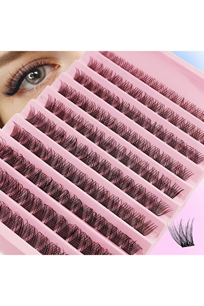 Choice A02 120Pcs Natural Eyelash Cluster Set, D Curl 8–16mm Mixed Length, So...