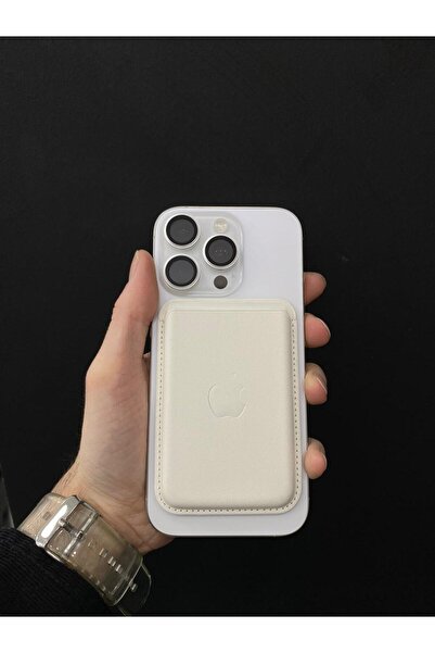 TEKNOLABTR Magsafe Mıknatıslı Kartlık Deri Cüzdan Kartlık Tüm Telefon Modelle...
