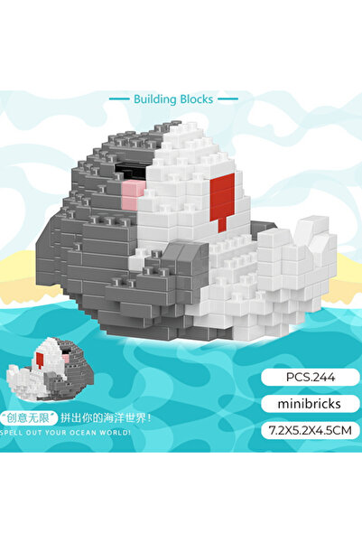 Choice1 opp bag 244pcs NEW Cute Marine Animals Turtles Dolphins Crabs Fish Cl...