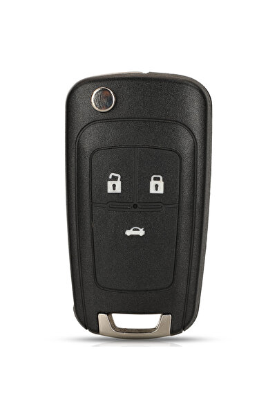 Choice15 for Chevrolet 3 Buttons Trunk jingyuqin Flip Remote Car Key Shell Fo...