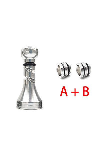 choice2 حامل مقبض بكرة صيد فضي اللون لبكرات الصيد الدوارة من دايوا وشيمانو وب...