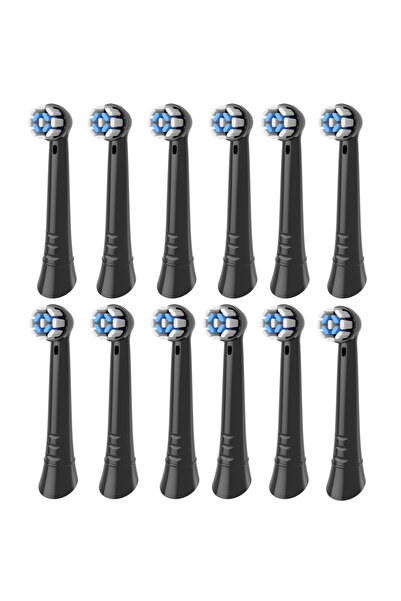 Choice5 12 قطعة من رؤوس فرشاة الأسنان البديلة باللون الأسود، متوفرة بأحجام 4/...