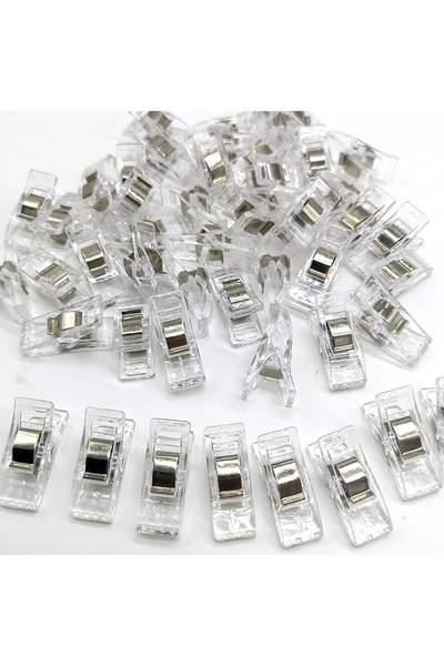 Choice4 Transparent 50pcs 50PCS Sewing Clips Colorful Clips Multipurpose Plas...