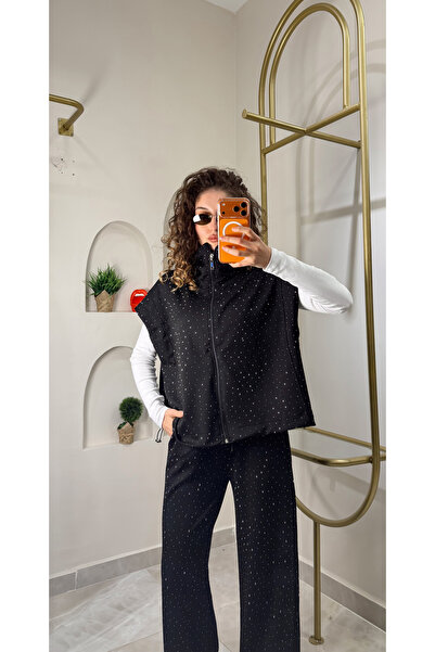 maessa TAŞLI YELEKLİ EŞOFMAN TAKIMI