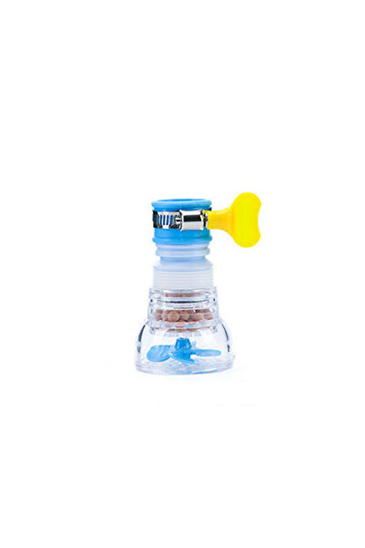 Choice1 صنبور مطبخ أزرق عالمي قابل للدوران 360 درجة، مزود بفوهة دوارة لتوفير ...