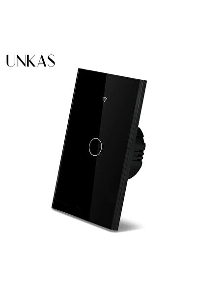 choice2 مفتاح إضاءة ذكي من نوع Tuya Smart Life، أسود اللون، أحادي القناة، مزو...