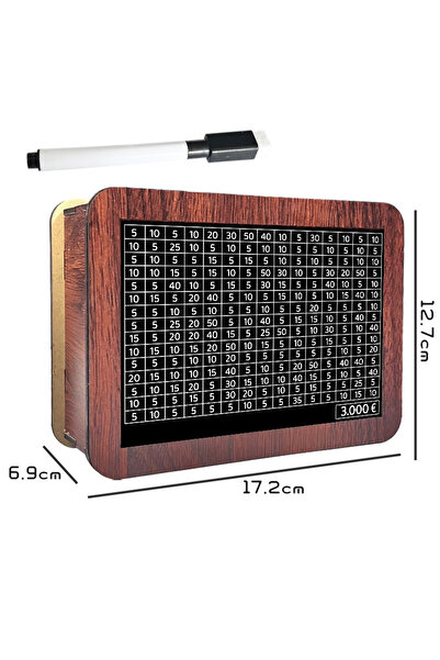 choice2 A3 Wooden Money Saving Box – Reusable Handmade Piggy Bank With Saving...