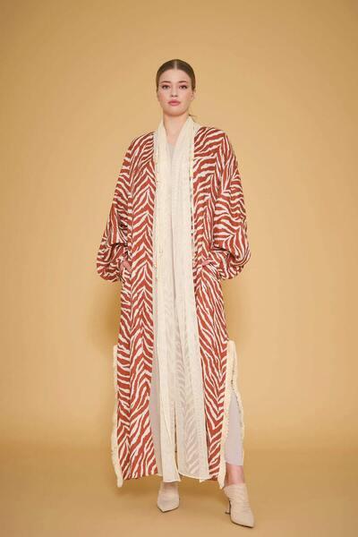 VERDA Дълъг кафтан с мотиви