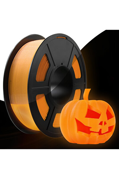 Choice4 200 غرام من خيوط الطباعة ثلاثية الأبعاد المضيئة باللون البرتقالي، هدي...