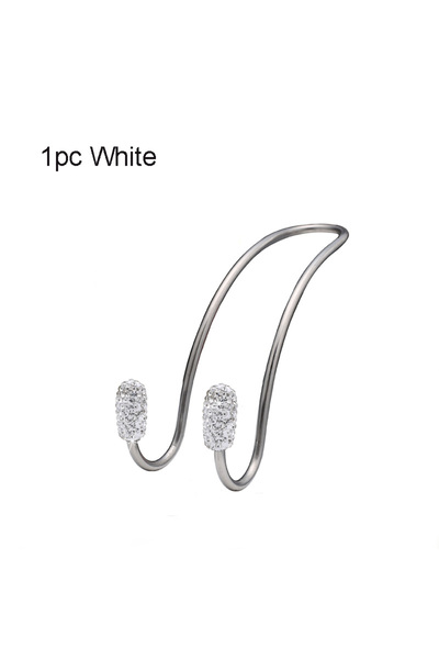 Choice1 1pc white Multi-functional Metal Car Seat Headrest Hanger Bag Bling D...