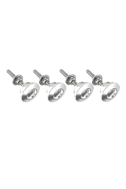 Choice9 4pcs silver 2/4pcs Push Button Billet Quick Release Fasteners Latch L...
