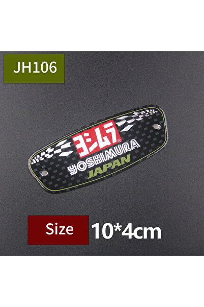 Choice8 JH106-MTTZ014 Motorcycle Exhaust Tip Pipe Stickers CF Motorbike Alumi...