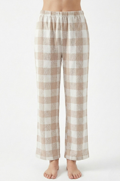 Laperissa Cotton Plaid Flannel Woven Pajama Bottoms