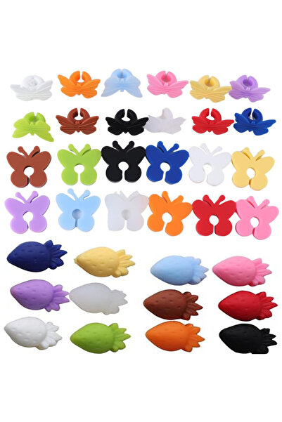 Choice5 mix color mix 36 pcs Silicone Wine Glass Marker Juice Champagne Cup G...