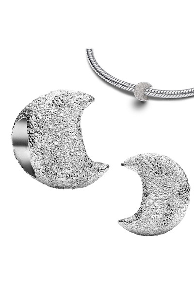 Choice17 خرزات بتصميمات متنوعة من سبيكة الفضة عيار 925 (AMC7269): هلال، نفل، ...