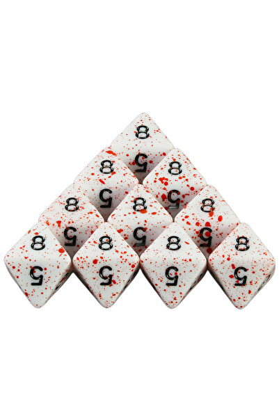 Choice4 مجموعة نرد دورميا D8 مكونة من 10 قطع، ملحقات لعبة DND، مصنوعة من أكري...