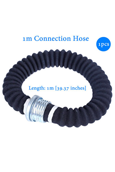 Choice 1m black 0.5m/1m 40mm Corrugated Tube Gas Dust Mask Filter Connecting ...