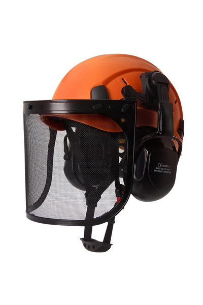 choice2 مجموعة واقيات الوجه، خوذة أمان صناعية للغابات، واقي للوجه، واقي للأذن...