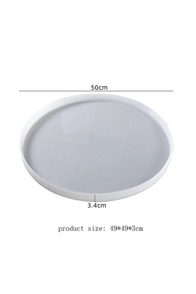 Choice5 قالب راتنج لطاولة مستطيلة مستديرة كبيرة الحجم (50 سم × 60 سم) - زينة ...