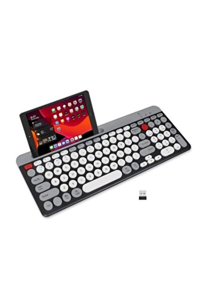 Mihai QK8066 Bluetooth wireless keyboard with tablet/phone holder