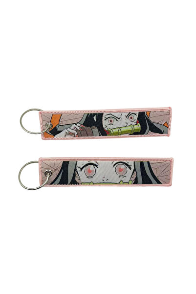 Choice23 سلسلة مفاتيح مطرزة بتصميم أنمي من اختيار KDS-01، سلسلة مفاتيح كرتوني...