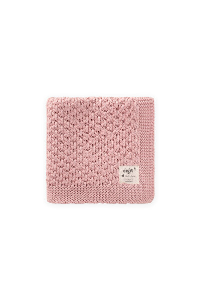 Cigit Piti Piti Knitwear Blanket 80X100 cm Pink