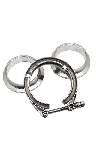 Choice13 ID 51MM Ordinary kit Universal 304 Stainless Steel V Band Clamp Vban...