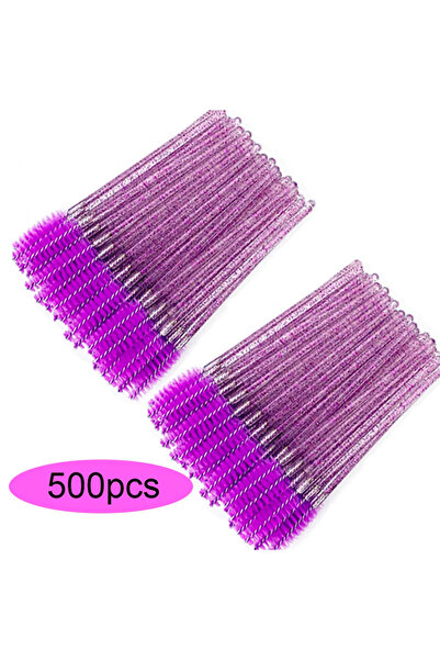 Choice11 crystal purple-500PC 50/100/300/500pcs Eyebrow Eyelash Brushes Eyela...