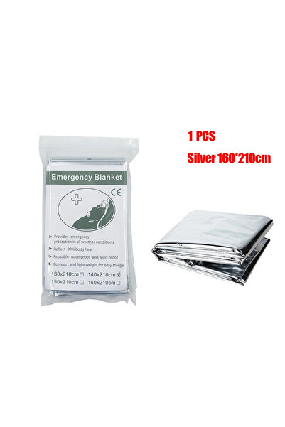 Choice4 Silver 160 Emergency Thermal Poncho Blanket Lightweight Water-Resista...