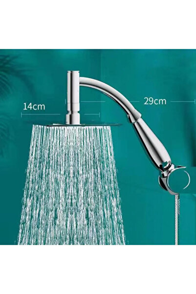 Choice رأس دش مطري مربع/دائري مقاس 6 بوصات، بضغط عالٍ، قابل للدوران 360 درجة.