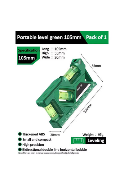 Choice5 مسطرة مثلثة خضراء جديدة مقاس 7 بوصات (105 مم) مصنوعة من سبائك الألومن...