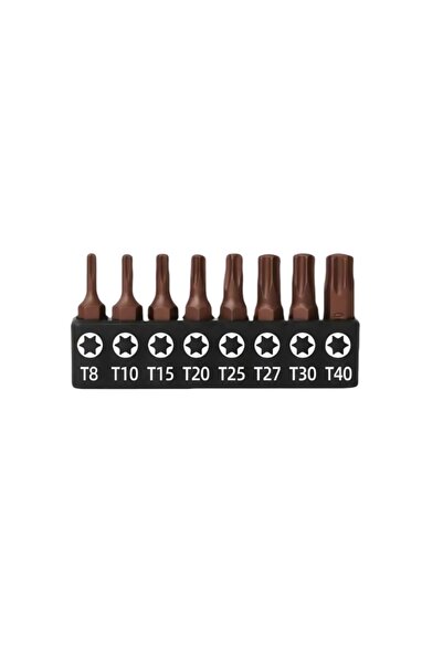 Choice6 S2 Bit T8-T40 8PCS S2 Security Head Screwdriver Drill Set 1/4 S2 Stee...
