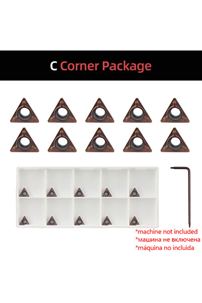 Choice1 10pcs C heads Mini Pneumatic Chamfering Machine Portable Metal Trimmi...