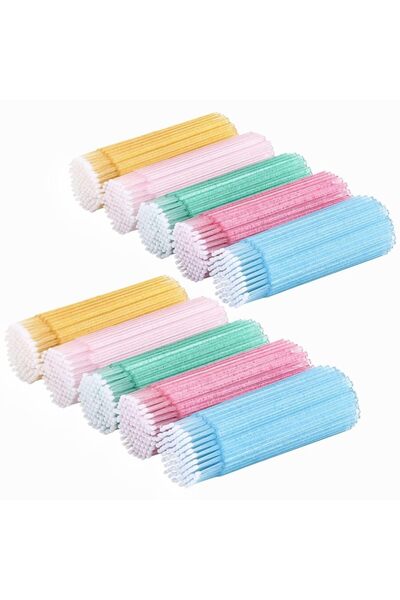 Choice11 1000Pcs-C-5colors 500/1000 Pcs Crystal Microbrushes Applicators Disp...