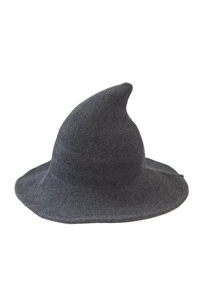 Choice3 Grey Halloween Witch Hat Long Point Hat Knitted Cap for Women Hallowe...