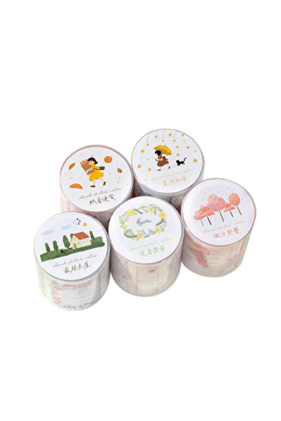 Choice3 مجموعة كاملة من شريط لاصق كاواي إنستغرام، 50 مم × 2 متر/لفة، لتزيين ا...