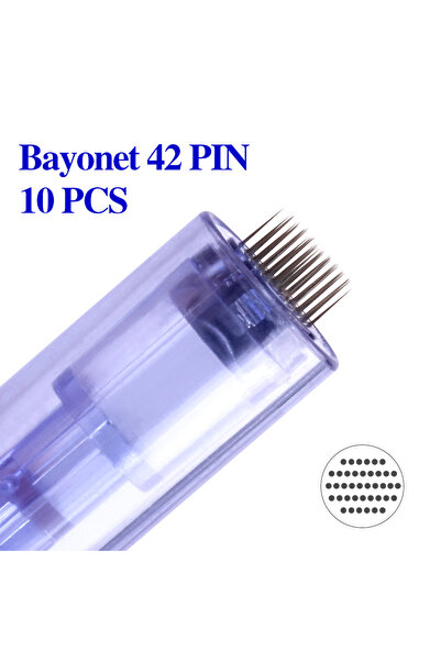 Choice12 10pcs 42pin Bayonet Slot Cartridge Needle for A6 Dr Pen Microneedle ...