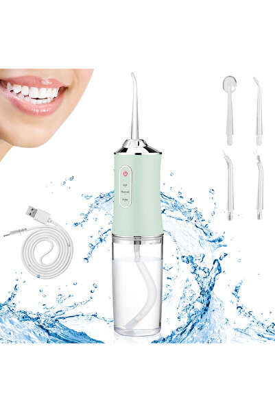 Choice جهاز تنظيف الأسنان بالماء القوي الأخضر، جهاز ري فموي محمول لتبييض الأس...