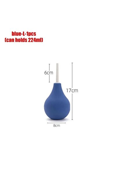 Choice1 blue-L-1pcs Portable Small Capacity Bidet Cleaner Enema Syringe Recta...